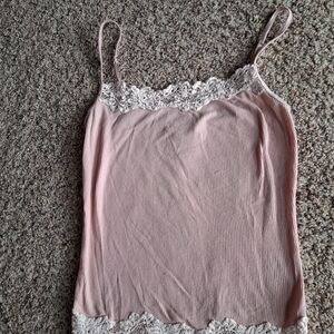 Abercrombie & Fitch Light Pink Kids Camisole with Lace